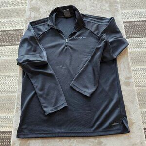 adidas climalite black 1/4 zip performance pullover
